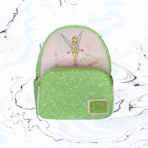 Loungefly Green Glitter Tinker Bell Backpack